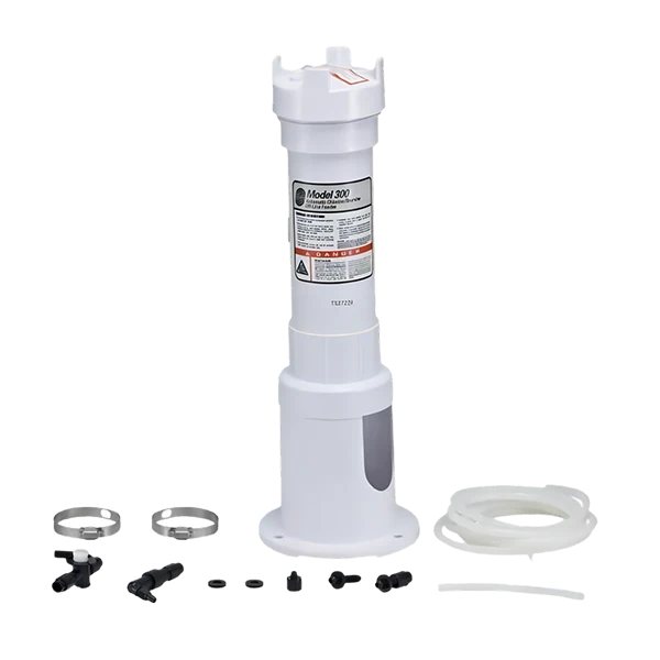 A chemical feeder used for injecting chemical into swimming pools