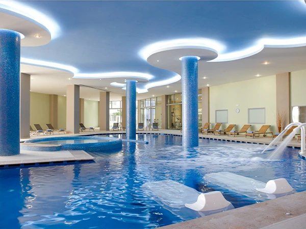 Indoor spa hydrotherapy pool