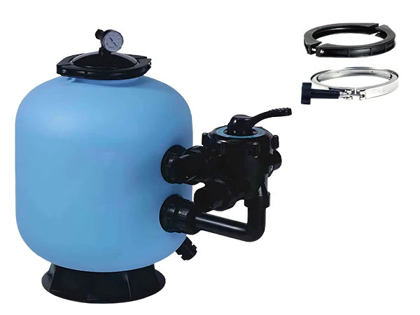 Blue side-out PCG series sand filters