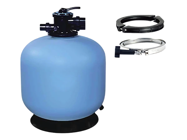 Blue top-out PDG series swimming pool sand filter