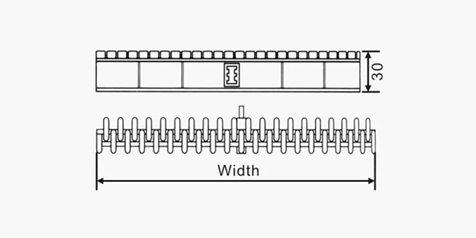 BQM Series Gutter Grating Drawing