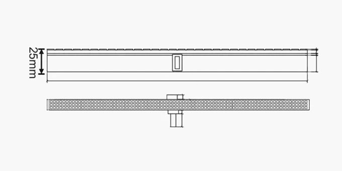 CQM Series Gutter Grating Drawing