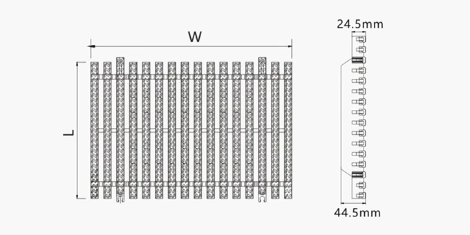 DQM Series Gutter Grating Drawing