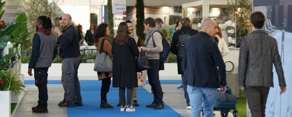 On-site at the Bologna International Pool and Spa Exhibition