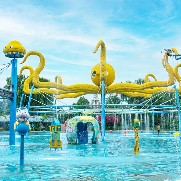 Children's play facilities in the water park